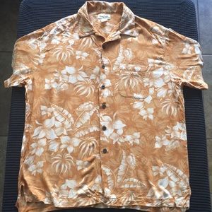 100% Rayon, Panama Jack, Size L, Vintage Aloha Shirt. *6 small moth holes